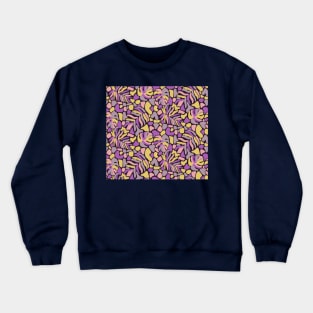 Matisse Purple Tropical Leaves Crewneck Sweatshirt